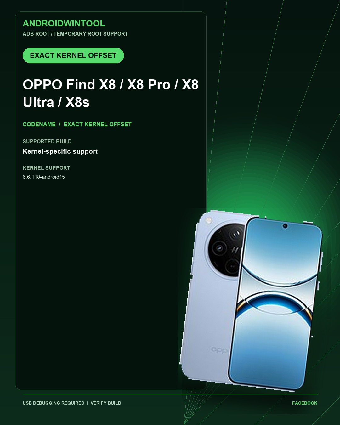 OPPO Find X8 / X8 Pro / X8 Ultra / X8s Exact Kernel Offset Support: Supported Android and Kernel Builds