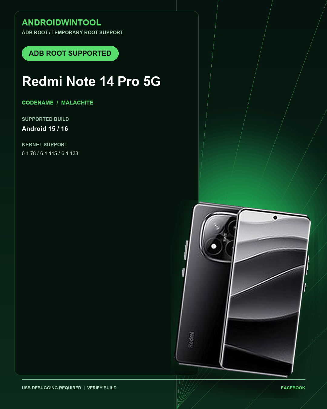 Redmi Note 14 Pro 5G ADB Temporary Root Support: Supported Android and Kernel Builds