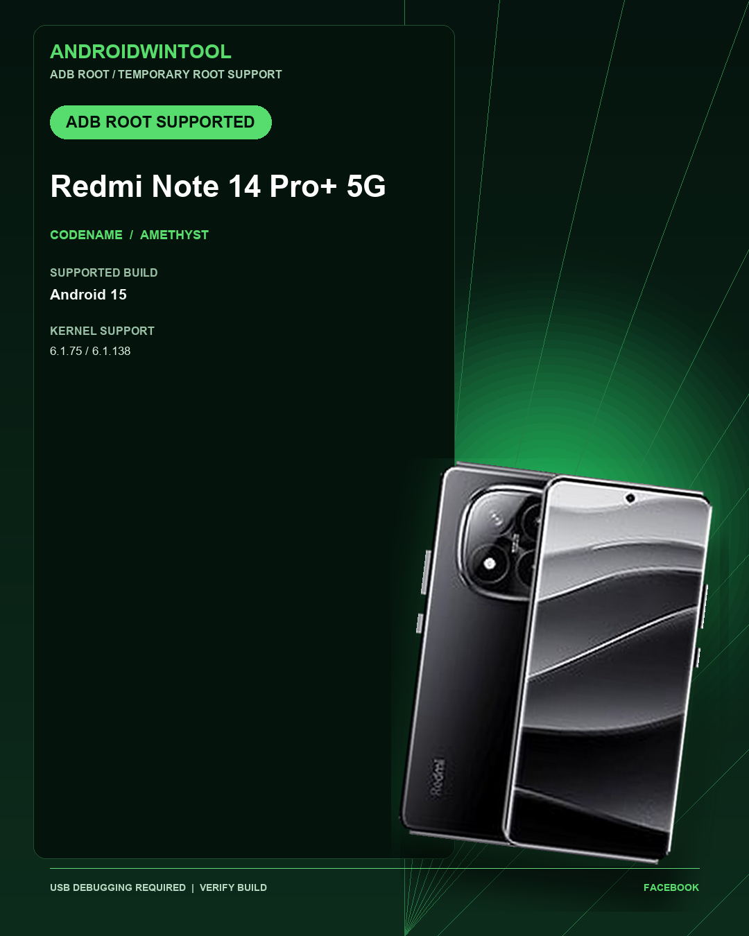 Redmi Note 14 Pro+ 5G ADB Temporary Root Support: Supported Android and Kernel Builds