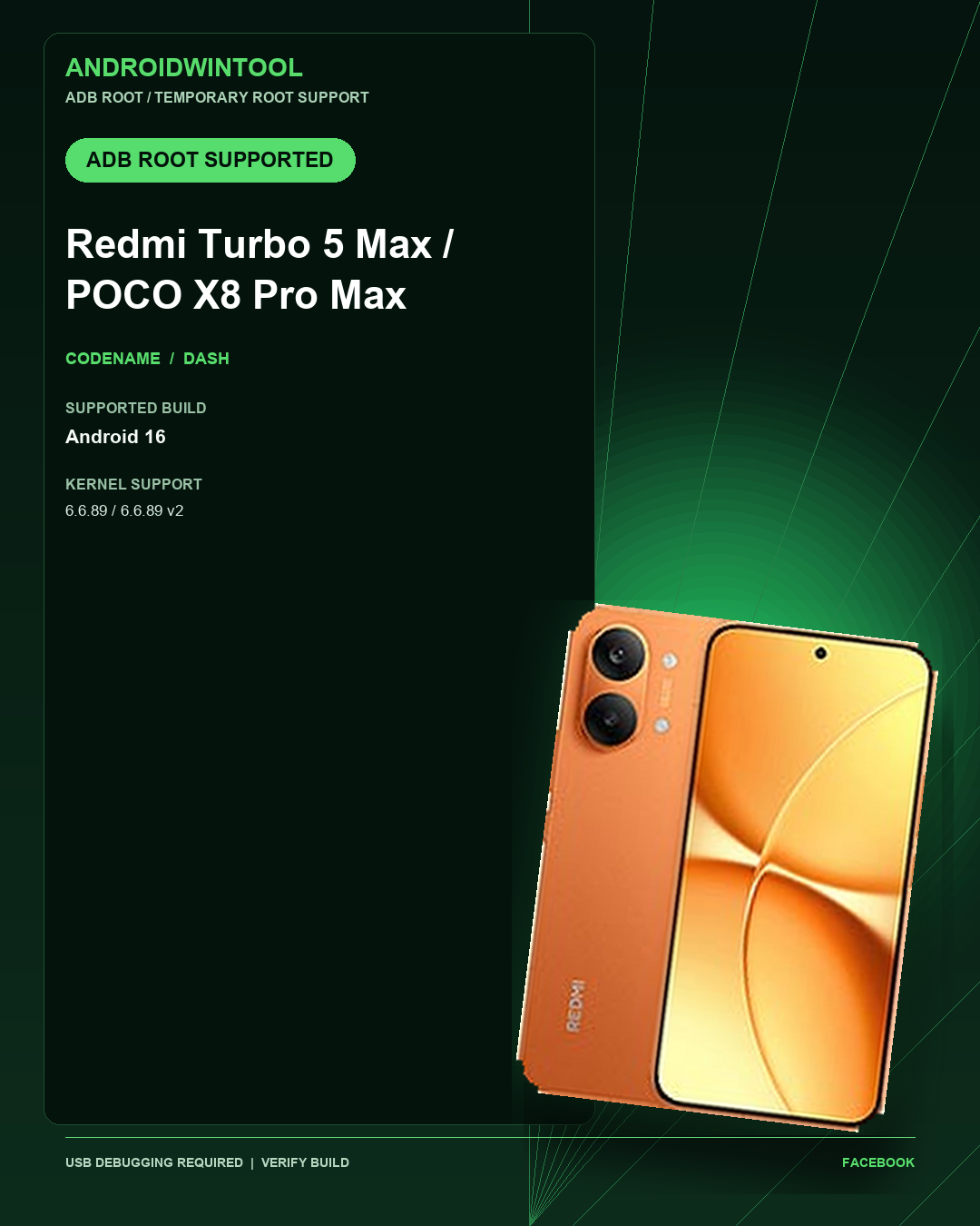 Redmi Turbo 5 Max / POCO X8 Pro Max ADB Temporary Root Support: Supported Android and Kernel Builds
