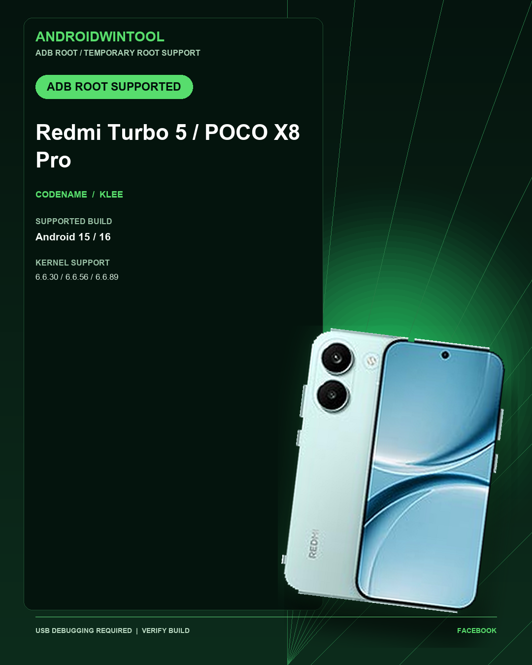 Redmi Turbo 5 / POCO X8 Pro ADB Temporary Root Support: Supported Android and Kernel Builds