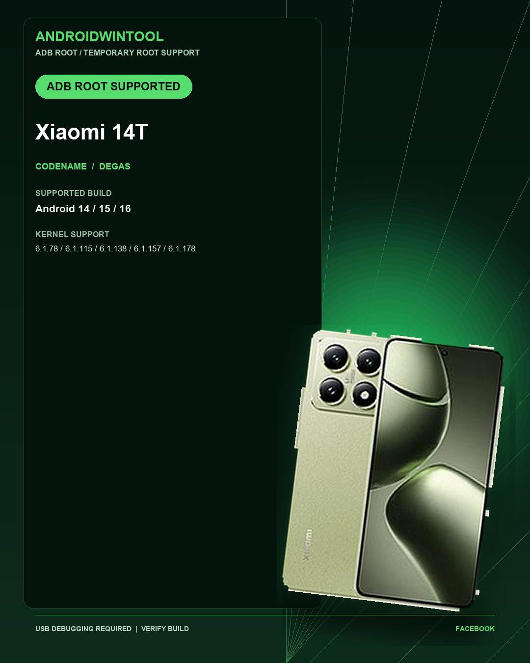 Xiaomi 14T ADB Temporary Root Support: Supported Android and Kernel Builds