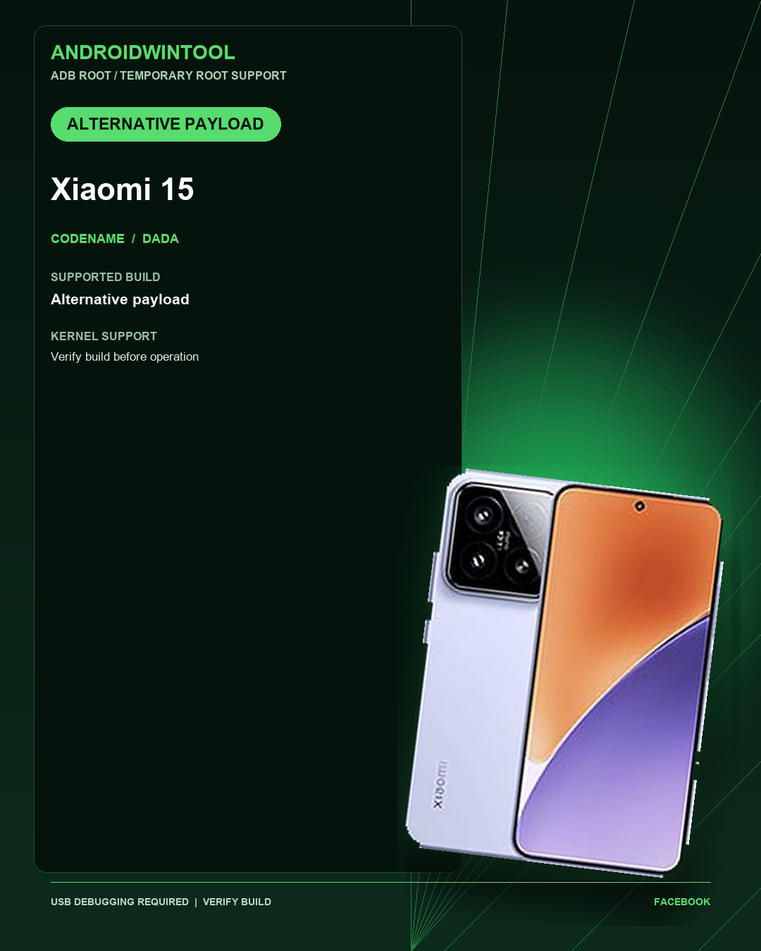 Xiaomi 15 Alternative Payload Support: Supported Android and Kernel Builds