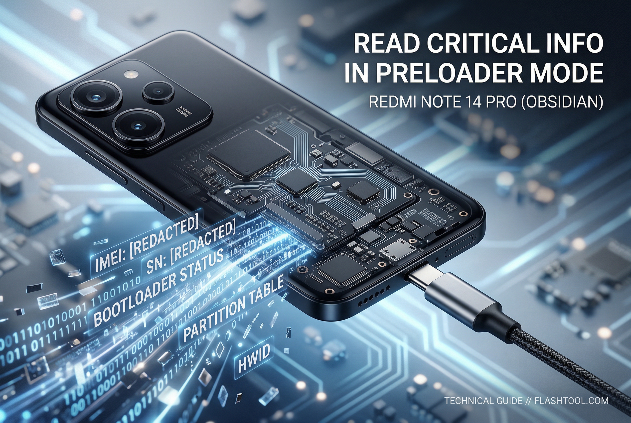 Redmi Note 14 Pro (obsidian) Read Critical Info in Preloader Mode