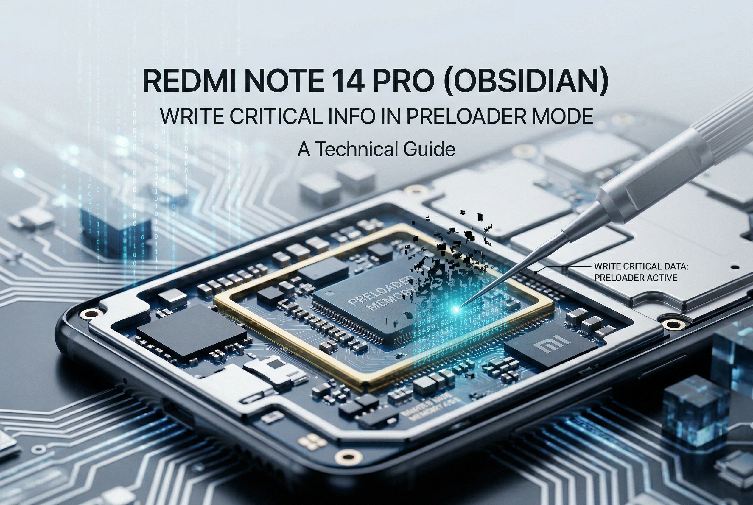 Redmi Note 14 Pro (obsidian) Write Critical Info in Preloader Mode